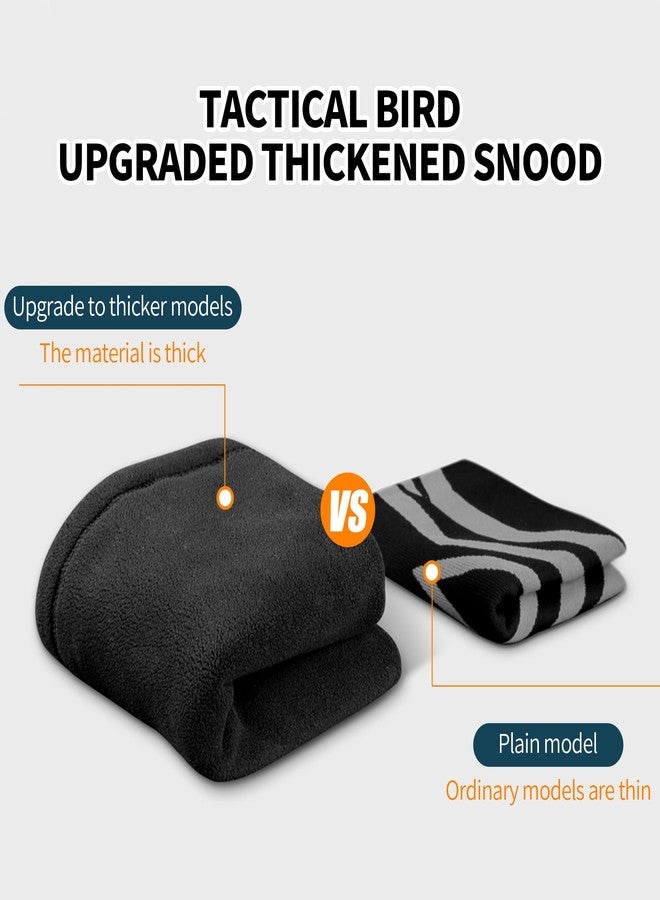 TACTICAL BIRD Neck Gaiter Face Cover Scarf, Breathable Sun & Wind-proof for Skiing Fishing Hiking Cycling Running (Black) - Image 3